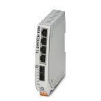 Phoenix Contact 1084159 Ethernet switch, 4 TP RJ45 ports, 1 FO port, 100 Mbps full duplex in SC-D format, automatic detection of data transmission speed of 10 or 100 Mbps (RJ45), autocrossing function
