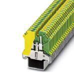 Phoenix Contact 0441517 Protective conductor terminal block with screw connection, cross section: 0.2 mm² - 6 mm², AWG: 24 - 10, width: 6.2 mm, color: green-yellow, mounting type: NS 35..., particularly suitable for NS 35/ 15-2,3