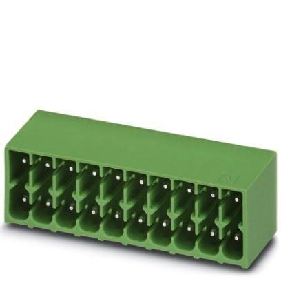 Phoenix Contact 1053833 PCB headers, nominal cross section: 1.5 mmÂ², color: green, nominal current: 8 A, rated voltage (III/2): 160 V, contact surface: Tin, type of contact: Male connector, number of potentials: 32, number of rows: 2, number of positions: 16, number of connecti