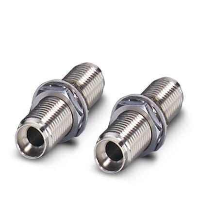 Phoenix Contact 2799416 Coupling; set consisting of 2 couplings for connecting F-SMA plugs