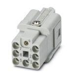Phoenix Contact 1418623 Contact insert, number of positions: 7+PE, size: D7, number of connections per position: 1, Socket, Crimp connection, 400 V, 12 A, 0.14 mm² ... 2.5 mm²