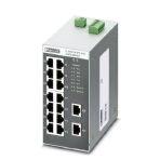 Phoenix Contact 2891933 Ethernet Switch, 16 TP RJ45 ports, automatic detection of data transmission speed of 10 or 100 Mbps (RJ45), autocrossing function