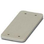 Phoenix Contact 1660342 HEAVYCON cover plate, for wall cutouts of type D15, 3.5 mm thick, gray