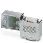 Phoenix Contact 2313698 D-SUB connector, 9-pos., male connector, cable entry < 90°, bus system: PROFIBUS DP up to 12 Mbps, termination resistor can be switched on via slide switch, pin assignment: 3, 5, 6, 8; screw connection terminal blocks
