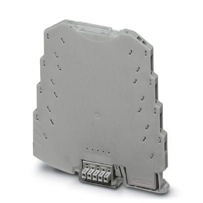 Phoenix Contact 2869647 DIN rail housing, Complete housing, tall design, with TBUS option, with spring-cage connection, width: 6.3 mm, height: 93.1 mm, depth: 101.2 mm, color: light grey (7035), cross connection: DIN rail connector (optional)
