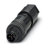 Phoenix Contact 1072543 Data connector, CANopen®, DeviceNet™, 5-position, unshielded, Plug straight M12, Coding: A, Push-in connection, knurl material: Plastic, external cable diameter 4 mm ... 8 mm
