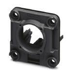 Phoenix Contact 1658668 Panel mounting frame, IP67, for Freenet system, for round panel cutout, with grommet, without mounting screws, color: black