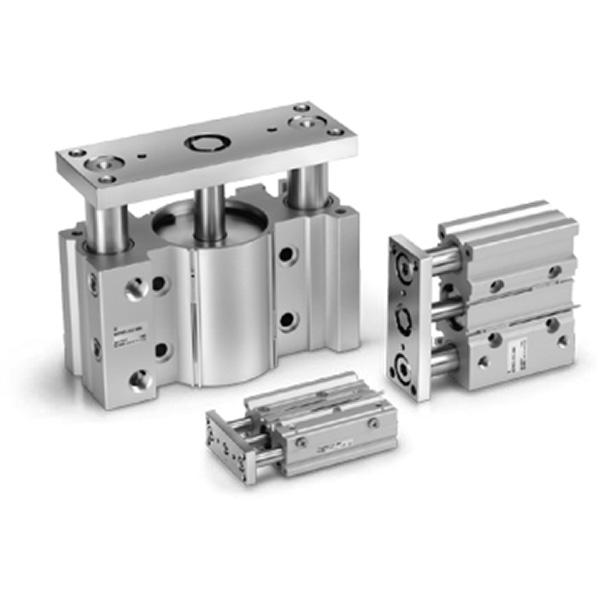 SMC MGPL32TN-150Z SMC MGPL Series is a compact body actuator integrated with internal guide shafts to isolate the load bearing from the movement of the actuator's rod and seals.