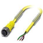 Phoenix Contact 1547177 Sensor/actuator cable, 3-position, Variable cable type, free cable end, on Socket straight 1/2"-20UNF, coding: C, cable length: Free input (0.2 ... 40.0 m)