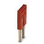 Phoenix Contact 3030336 Plug-in bridge, pitch: 6.2 mm, width: 10.7 mm, number of positions: 2, color: red