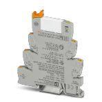 Phoenix Contact 2909527 PLC-INTERFACE, consisting of DIN-rail-mountable basic terminal block in 6.2 mm with Push-in connection and plug-in miniature relay with 6 A power contact, 1 changeover contact, 12 V DC input voltage. Approved according to ATEX/IECEx (Zone 2) and Ex Zone C