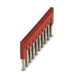Phoenix Contact 3030271 Plug-in bridge, pitch: 6.2 mm, width: 60.3 mm, number of positions: 10, color: red