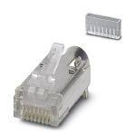 Phoenix Contact 1652716 RJ45 pin insert, CAT5, 8-pos., shielded, IDC connection technology, for 27 ... 26 AWG litz wires, with strain relief