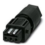 Phoenix Contact 1065121 Connector, QUICKON connection, number of positions: 3+PE, 0.5 mm² ... 1.5 mm², 400 V, 16 A AC, black, with one QUICKON nut, cable diameter range: 7 mm ... 13 mm