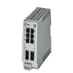 Phoenix Contact 2702330 Managed Switch 2000, 6 RJ45 ports 10/100 Mbps, 2 SC multi-mode 100 Mbps, degree of protection: IP20, PROFINET Conformance-Class B