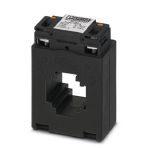 Phoenix Contact 2907413 Window-type current transformer with screw and Push-in connection technology, conductor connection for Push-in: from directly above, no tools required. The following can be selected: primary current (50 ... 750) A AC, secondary current (1 or 5) A AC, accu