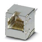 Phoenix Contact 1653090 RJ45 socket insert, for PCB assembly, CAT6, 8-pos., shielded, with straight solder pins, 1x