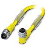 Phoenix Contact 1547481 Sensor/actuator cable, 6-position, Variable cable type, Plug straight 1/2"-20UNF, coding: C, on Socket angled 1/2"-20UNF, coding: C, cable length: Free input (0.2 ... 40.0 m)