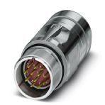 Phoenix Contact 1620004 Coupler connector, CA, straight, shielded: yes, for standard and SPEEDCON interlock, M23, No. of pos.: 12, type of contact: Pin, Crimp connection, cable diameter range: 6 mm ... 10 mm, coding:N