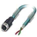 Phoenix Contact 1525539 Bus system cable, PROFIBUS, 2-position, PUR/PVC, blue, shielded, free cable end, on Socket straight M12, coding: B, cable length: 15 m