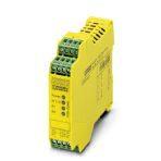 Phoenix Contact 2963705 Safety relay for emergency stop and safety door monitoring up to SIL 3 or Cat. 4, PL e in accordance with EN ISO 13849, 1- or 2-channel operation, 2 enabling current paths, nominal input voltage: 24 V AC/DC, pluggable Push-in terminal block