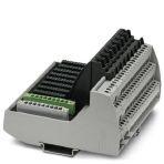 Phoenix Contact 2907024 VIP base module with input/output accessories (IOA) provide universal channel configuration. This module has markings for channels 17-24.