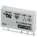 Phoenix Contact 2961118 Plug-in miniature power relay, with power contact, 1 changeover contact, input voltage 60 V DC