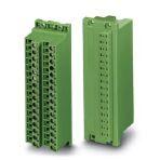 Phoenix Contact 2285593 19" socket strip, color: green, contact surface: Tin, Number of positions per row: 32, product range: FRONT-SFL 2,5, pitch: 0 mm, type of packaging: packed in cardboard
