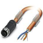 Phoenix Contact 1431238 Bus system cable, FOUNDATION Fieldbus (31.25 kbps), 3-position, PVC, orange RAL 2003, shielded, free cable end, on Socket straight M12, coding: A, cable length: 10 m