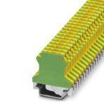 Phoenix Contact 0441025 Ground modular terminal block, connection method: Screw connection, number of connections: 2, number of positions: 1, cross section: 0.2 mm² - 4 mm², AWG: 24 - 12, width: 6.2 mm, color: green-yellow, mounting type: NS 35/7,5, NS 35/15, NS 32