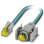 Phoenix Contact 1414321 Network cable, degree of protection: IP20, number of positions: 8, 10 Gbps, CAT6A, cable outlet: straight, Ethernet