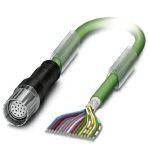 Phoenix Contact 1619278 Cable plug in molded plastic, length: 5 m, color of outer sheath: green
