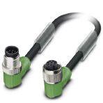 Phoenix Contact 1551972 Sensor/actuator cable, 8-position, Variable cable type, Plug angled M12, coding: A, on Socket angled M12, coding: A, cable length: Free input (0.2 ... 40.0 m)