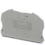 Phoenix Contact 3212060 End cover, length: 75.4 mm, width: 2.2 mm, height: 45.6 mm, color: gray