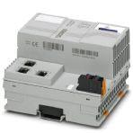 Phoenix Contact 2700989 Axiocontrol for the direct control of Axioline F I/Os. With 3 Ethernet interfaces for the additional connection of distributed I/Os via PROFINET, Modbus TCP or TCP/IP. Programming according to IEC 61131-3. Includes connector plug and marking field.