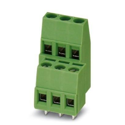 Phoenix Contact 1725025 PCB terminal block, nominal current: 17.5 A, rated voltage (III/2): 400 V, nominal cross section: 1.5 mmÂ², number of potentials: 6, number of rows: 2, number of positions per row: 3, product range: MKKDS 1,5, pitch: 5 mm, connection method: Screw connect