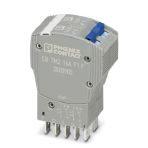 Phoenix Contact 2800900 Thermomagnetic device circuit breaker, 2-pos., tripping characteristic F1 (fast-blow), 2 changeover contacts, plug for base element.