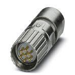 Phoenix Contact 1629226 Cable connector, M23 PRO, straight, shielded: yes, Screw locking, M23, No. of pos.: 7, type of contact: Pin, Crimp connection, cable diameter range: 6 mm ... 10 mm, coding:N