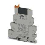 Phoenix Contact 2966728 PLC-INTERFACE, consisting of PLC-BSC.../21 basic terminal block with screw connection and plug-in miniature solid-state relay, for mounting on DIN rail NS 35/7,5, 1 N/O contact, input: 24 V DC, output: 3 - 48 V DC/100 mA6.2 mm PLC basic terminal block wit