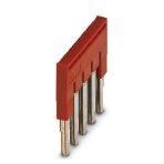 Phoenix Contact 3030190 Plug-in bridge, pitch: 5.2 mm, length: 23 mm, width: 24.6 mm, number of positions: 5, color: red