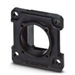 Phoenix Contact 1658642 RJ45 panel mounting frame, IP67, for modular socket inserts (Keystone), for square panel cutout, with grommet, without mounting screws, color: black