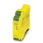Phoenix Contact 2981059 Safety relay for emergency stop and safety door and light grid monitoring up to SIL 3 or Cat. 4, PL e according to EN ISO 13849, single or two-channel operation, 3 enabling current paths, nominal input voltage of 24 V AC/DC, plug-in screw terminal blocks