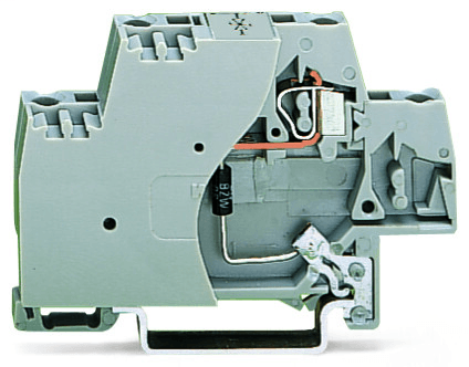 WAGO 280-502/281-595 Terminal block with suppressor diode and end plate; with direct connection to DIN rail; 230 VAC