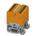 Phoenix Contact 3002949 Distribution block, bridged internally, The blocks can be bridged with one another via the conductor shaft. For corresponding plug-in bridges, see accessories, nom. voltage: 500 V, nominal current: 17.5 A, connection method: Push-in connection, number of 