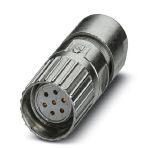 Phoenix Contact 1629230 Cable connector, M23 PRO, straight, shielded: yes, Screw locking, M23, No. of pos.: 7, type of contact: Socket, Crimp connection, cable diameter range: 6 mm ... 10 mm, coding:N