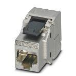 Phoenix Contact 1653168 RJ45 socket insert, modular (Keystone), CAT6, 8-pos., shielded, with cable connection (LSA), for litz and solid wires AWG 26 ... 22