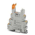 Phoenix Contact 1012006 14 mm PLC basic terminal block without relay, for mounting on DIN rail NS 35/7,5, Push-in connection, 2 changeover contacts, Input voltage 48 V DC