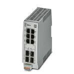 Phoenix Contact 2702981 Managed NAT Switch 2000, 4 RJ45 ports 10/100/1000 Mbps, 2 SFP ports 100/1000 Mbps, 2 Combo ports 10/100/1000 Mbps, degree of protection: IP20, PROFINET Conformance-Class B, 1:1-NAT, Virtual NAT, IP-Masquerading