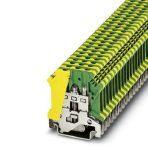 Phoenix Contact 0441012 Ground modular terminal block, connection method: Screw connection, number of connections: 2, number of positions: 1, cross section: 0.2 mm² - 4 mm², AWG: 24 - 12, width: 6.2 mm, color: green-yellow, mounting type: NS 35/7,5, NS 35/15, NS 32