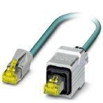 Phoenix Contact 1411855 Network cable, degree of protection: IP20, number of positions: 8, 10 Gbps, CAT6A, Ethernet